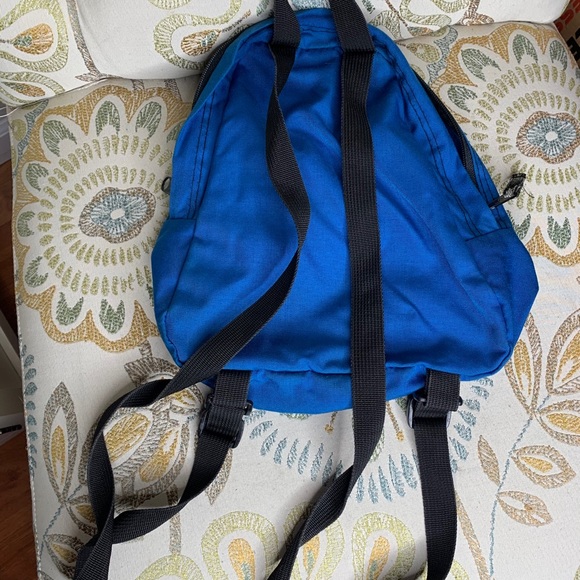 Vintage Jansport Half Pint Mini Blue Backpack Bag - Picture 3 of 3